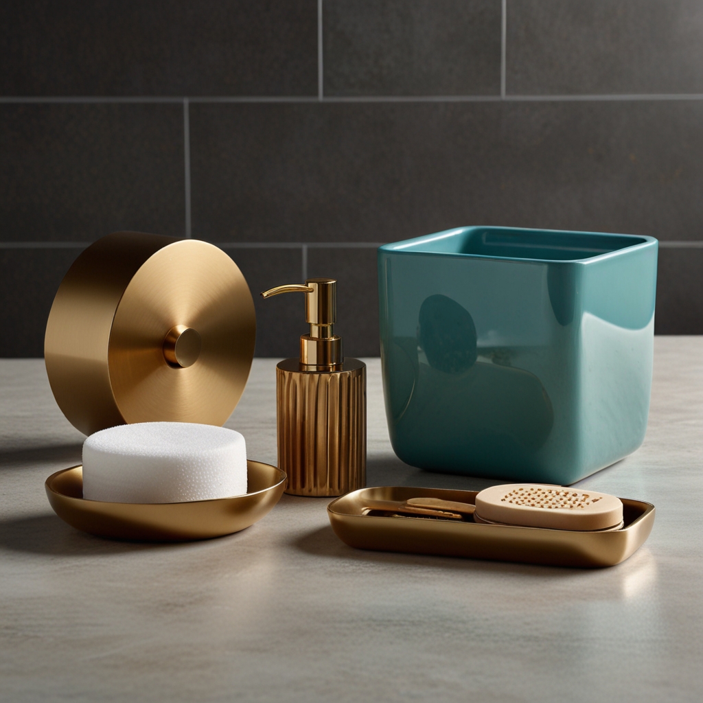 Luxurious gold soap dispenser