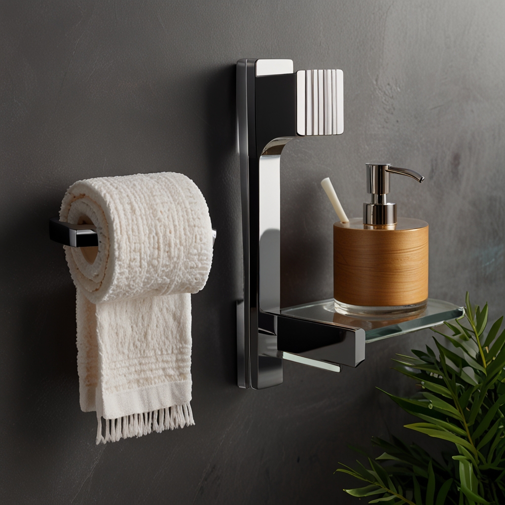 Durable metal towel hook