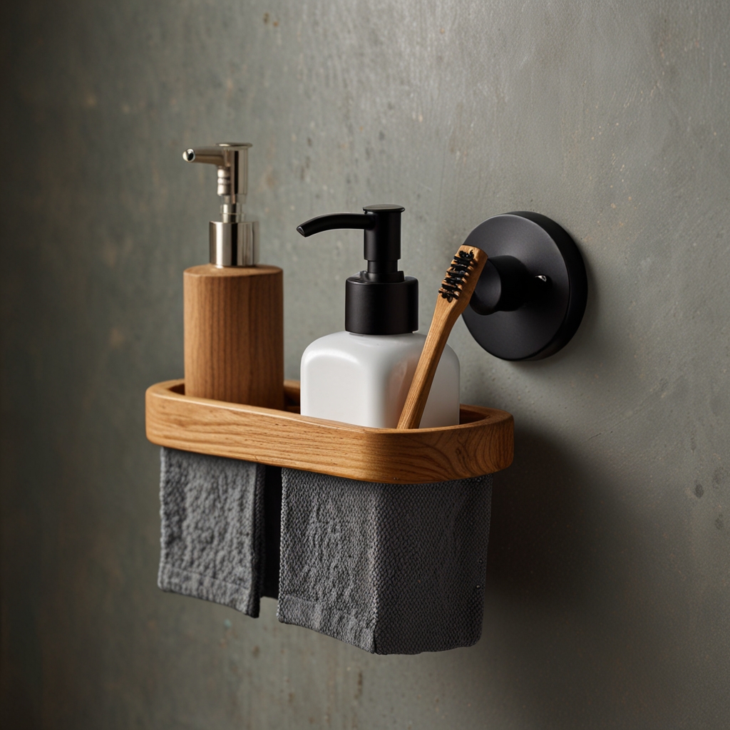 Stone bathroom accessories set