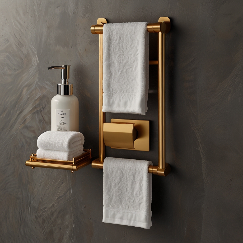 Gold toilet paper holder